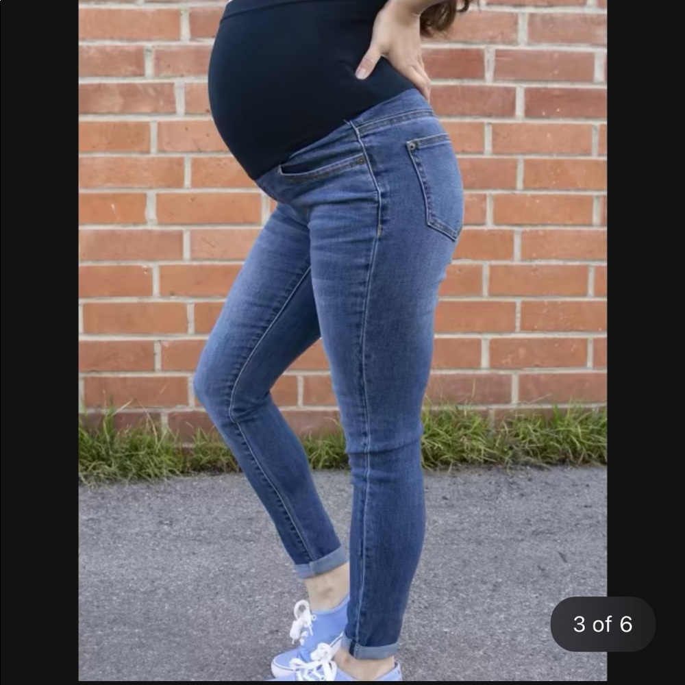 Skinny full panel maternity jeans
